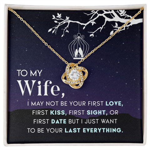 Wife Necklace, Love Knot Necklace, Necklace for Wife | Custom Heart Design