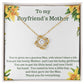 To My Boyfriend’s Mom- Love Knot Necklace | Custom Heart Design