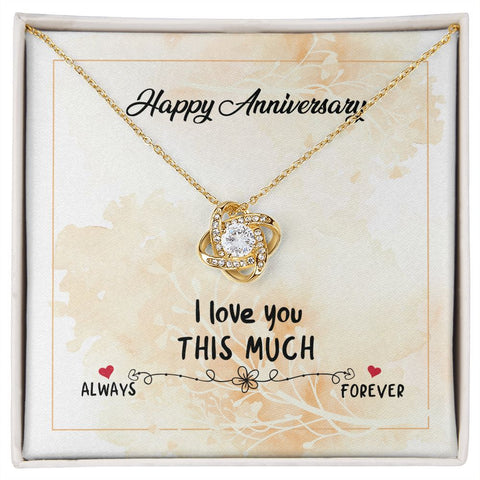 Wife Necklace, Love Knot Necklace, Necklace for Wife | Custom Heart Design