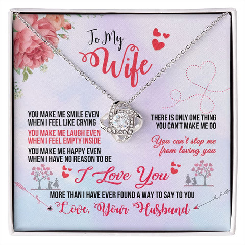 Wife Necklace, Love Not Necklace, Necklace for Wife - Custom Heart Design
