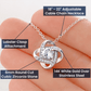 Daughter Necklace, Love Knot Necklace for Daughter, Necklace for Daughter, Mother to Daughter Pendant | Custom Heart Design