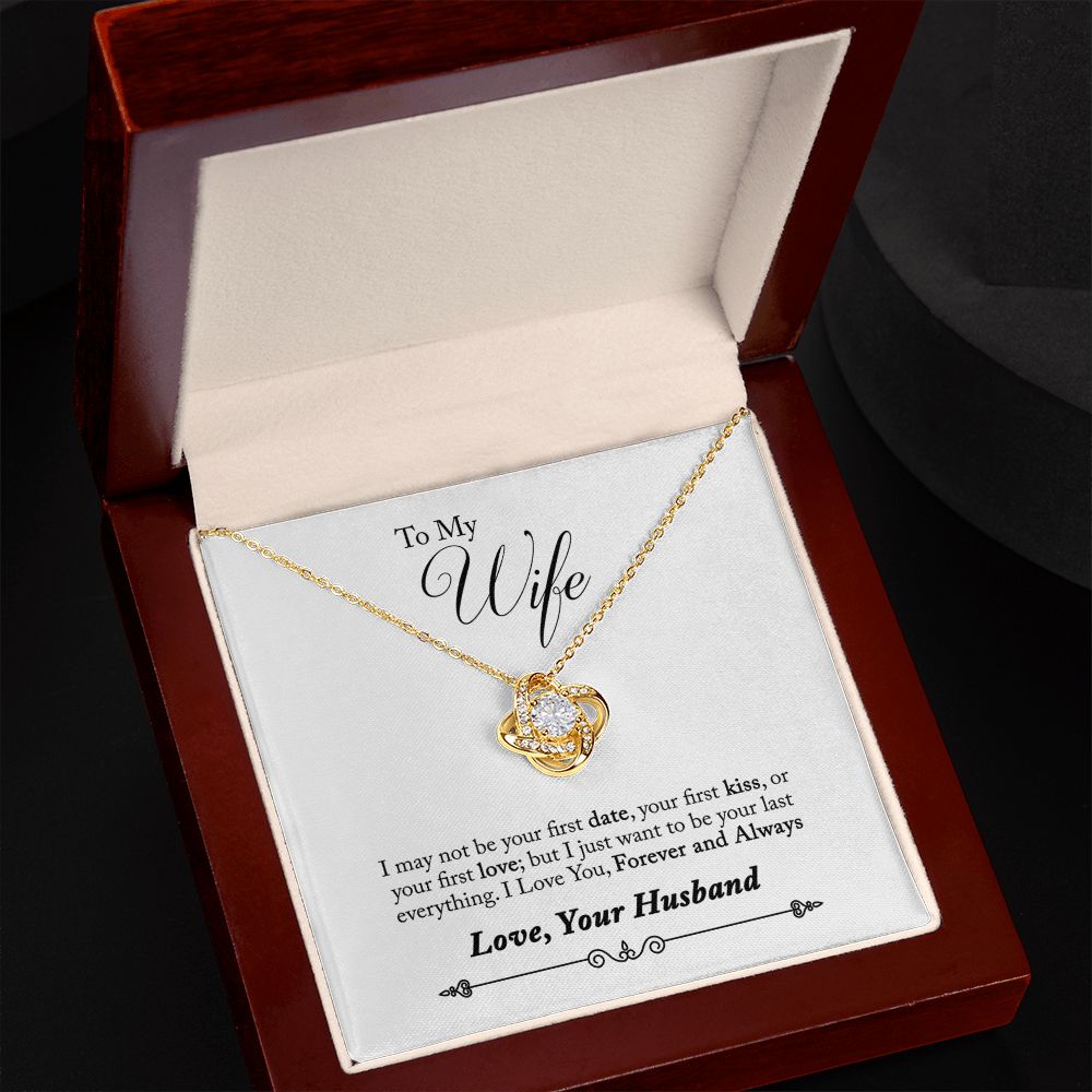 Wife Necklace, Love Knot Necklace, Necklace for Wife | Custom Heart Design