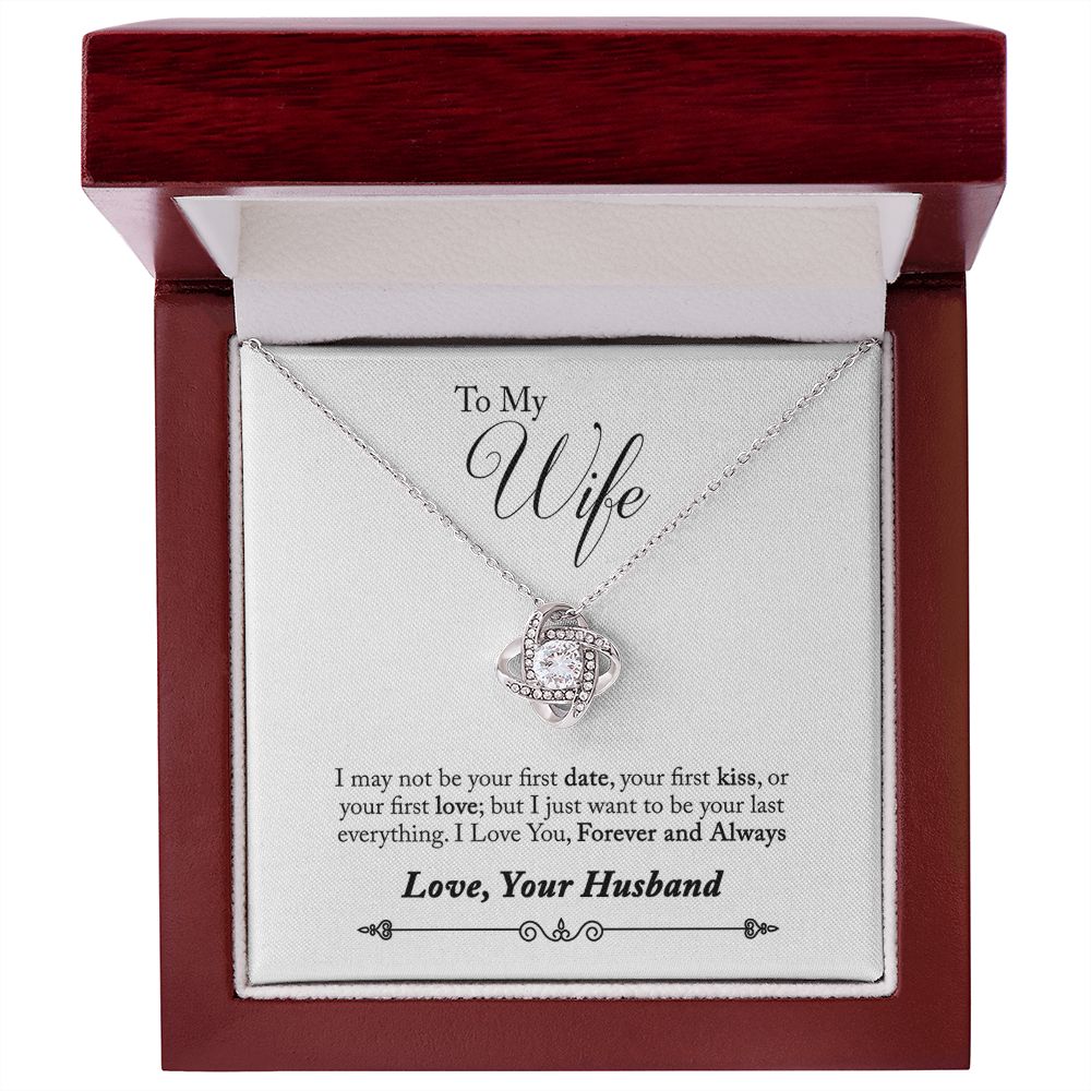Wife Necklace, Love Knot Necklace, Necklace for Wife | Custom Heart Design