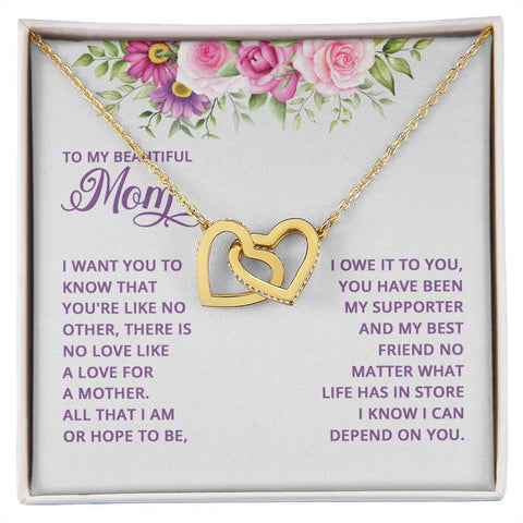 Mom Heart Necklace-You are like no other | Custom Heart Design