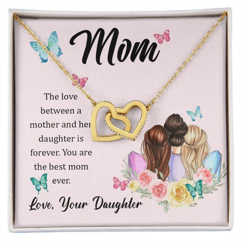 Mom & Daughter Heart Necklace -Forever love | Custom Heart Design