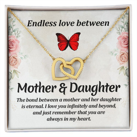 Mom & Daughter Heart Necklace-Endless love | Custom Heart Design