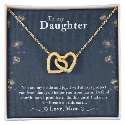 Daughter Necklace, Heart Necklace for Daughter from Mom-Pride & Joy | Custom Heart Design