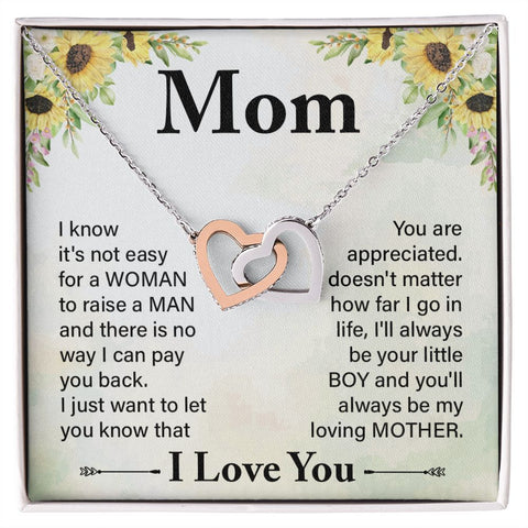 Mom Heart Necklace-You are appreciated | Custom Heart Design
