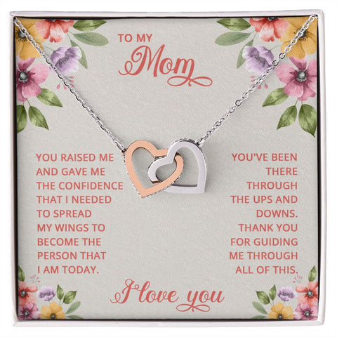 Mom Heart Necklace-You gave me confidence | Custom Heart Design