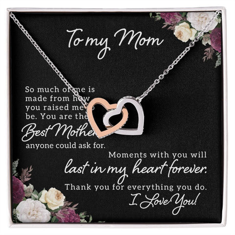 Mom Heart Necklace-You mean so much to me | Custom Heart Design
