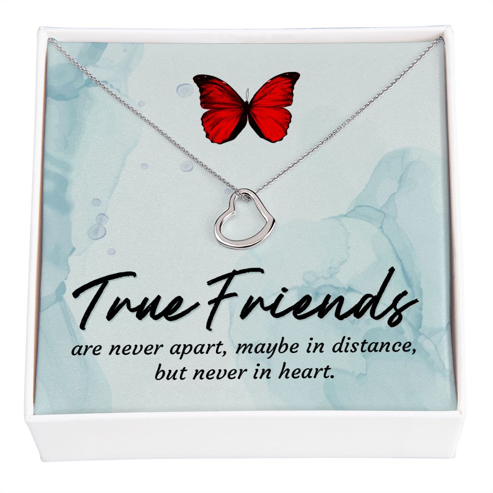 Friend Necklace, Heart Necklace for Friend, Gift for Friend, Long Distance Friendship Gift | Custom Heart Design