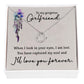 Girlfriend Necklace, Heart Necklace for Girlfriend, Promise Necklace for Girlfriend | Custom Heart Design