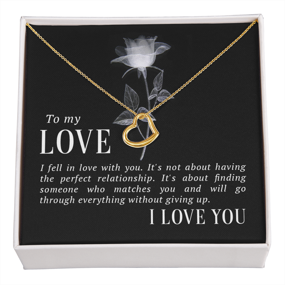 Wife Necklace, Heart Necklace for Wife, Jewelry for Wife | Custom Heart Design