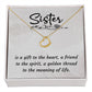 Sister Necklace, Heart Necklace for Sister, Necklace for Sister - Custom Heart Design