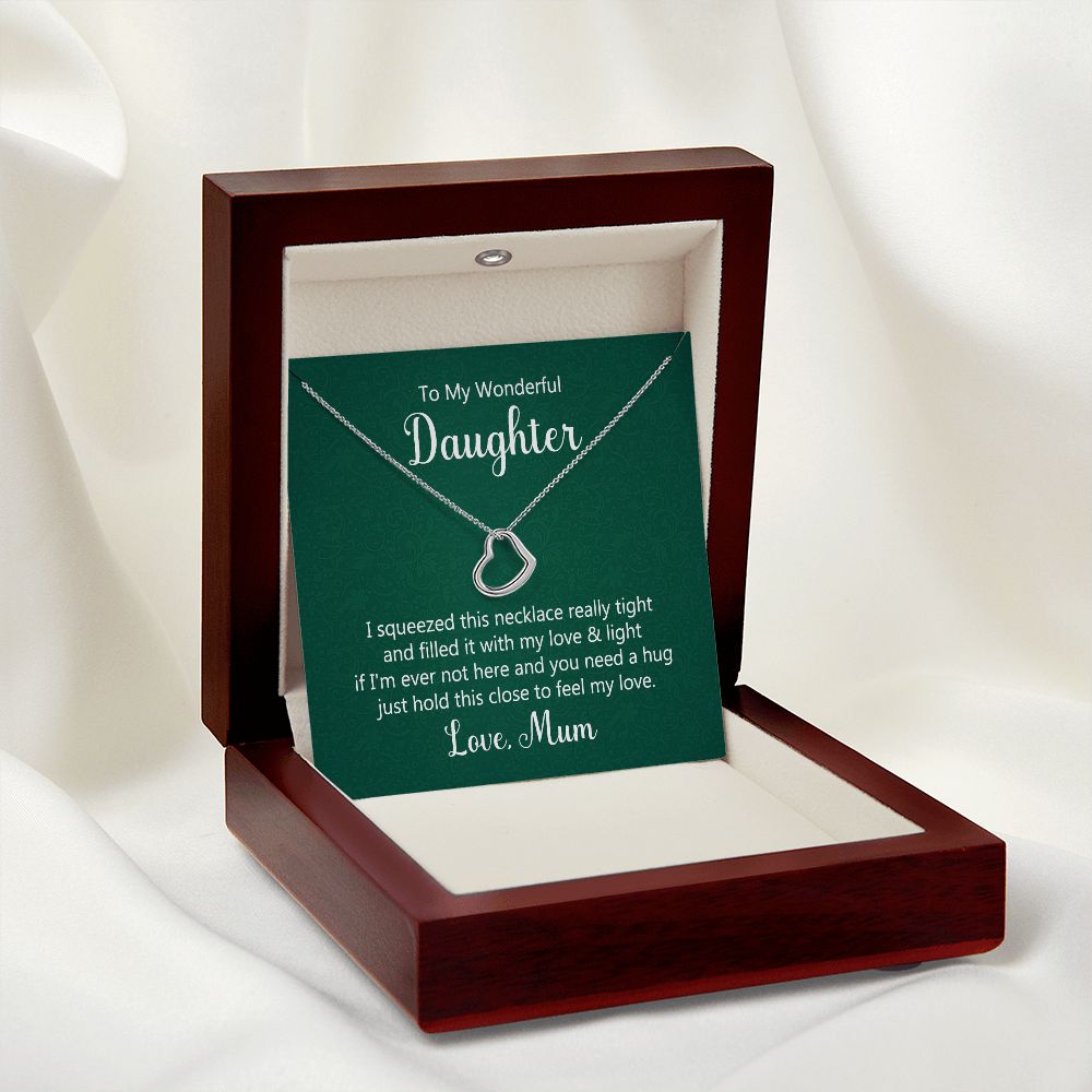Daughter Necklace, Heart Necklace for Daughter, Mom Daughter Necklace | Custom Heart Design