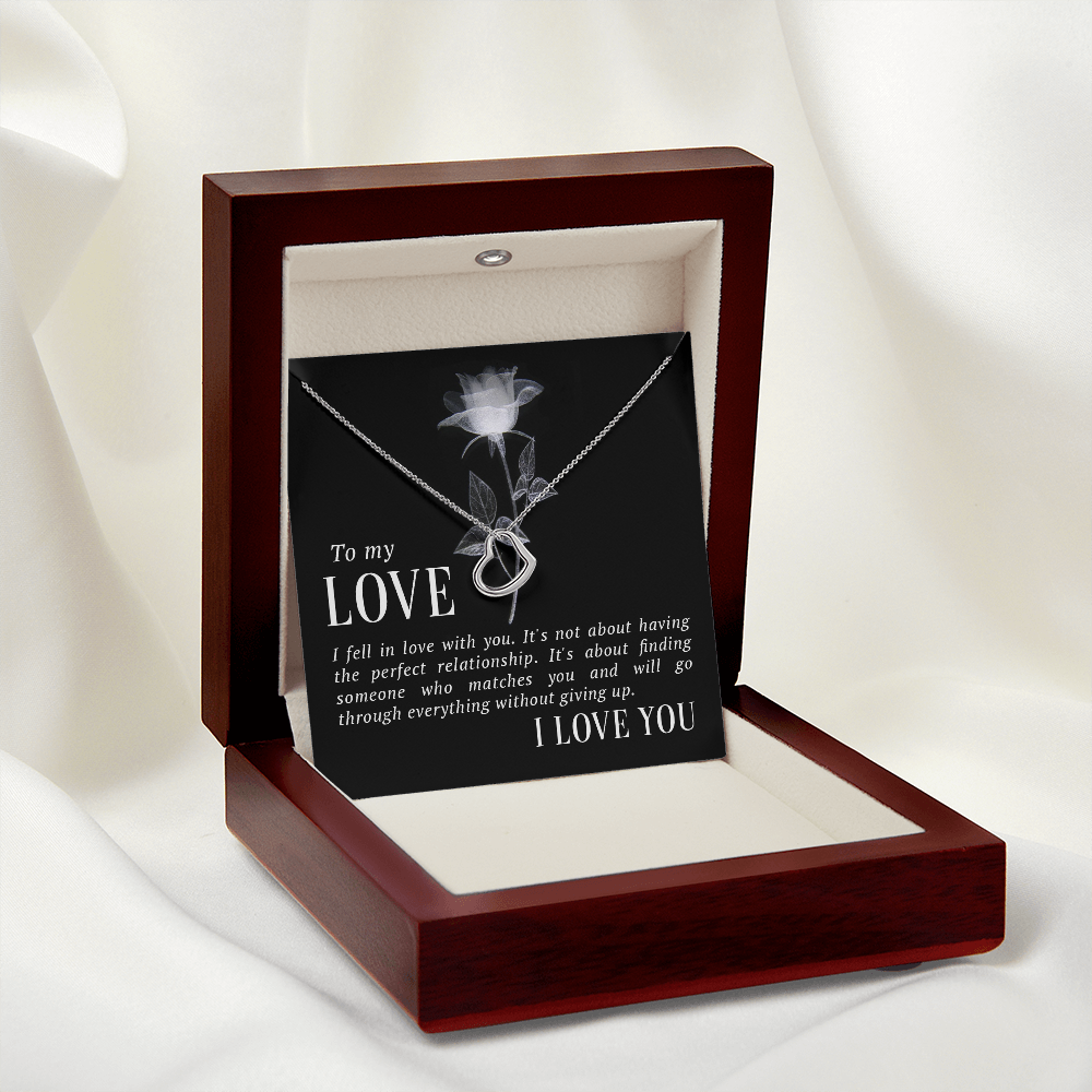Wife Necklace, Heart Necklace for Wife, Jewelry for Wife | Custom Heart Design