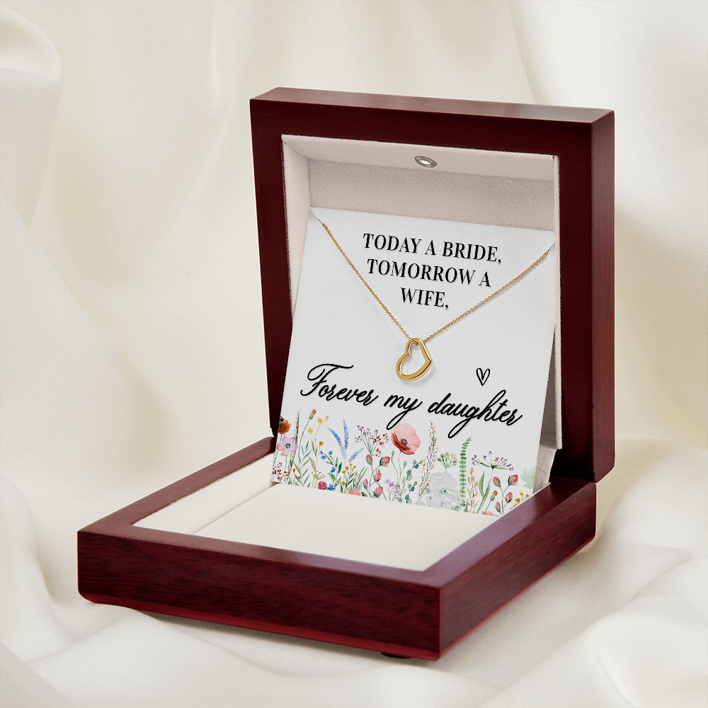 Daughter Necklace, Bride Necklace, Heart Necklace for Daughter | Custom Heart Design