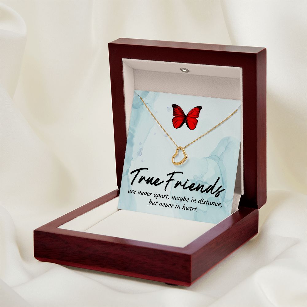 Friend Necklace, Heart Necklace for Friend, Gift for Friend, Long Distance Friendship Gift | Custom Heart Design