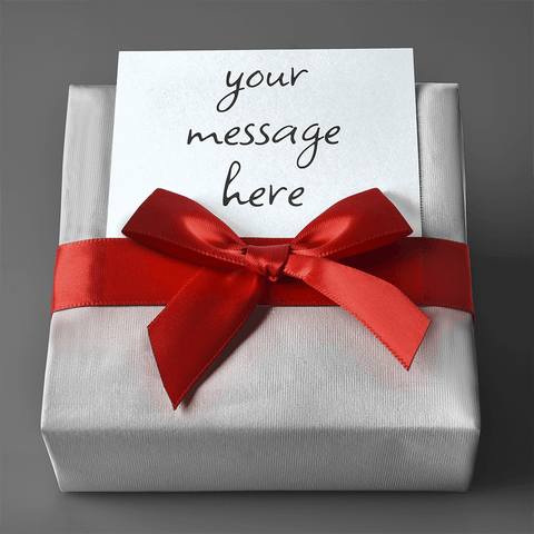 *Gift Wrap with Personalized Message - Custom Heart Design