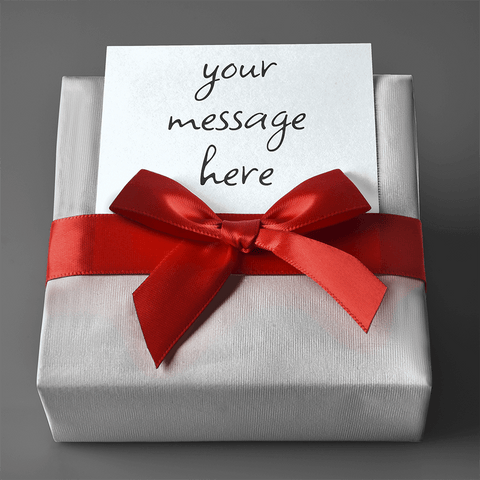 *Gift Wrap with Personalized Message - Custom Heart Design