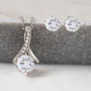 Daughter Pendant and Earring Set-My pride and joy - Custom Heart Design