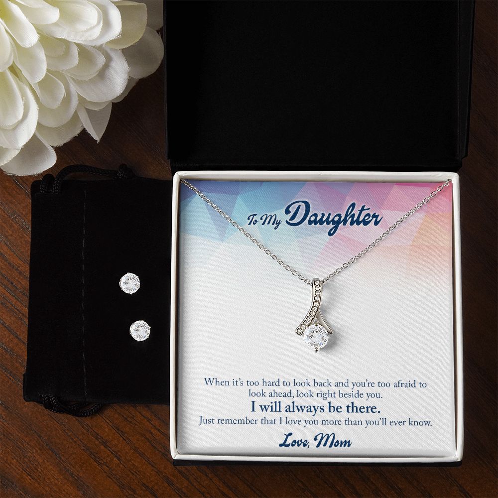 Daughter Jewelry Set, Alluring Beauty Necklace and Earring Set | Custom Heart Design