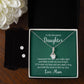 Daughter Pendant and Earring Set-I squeezed this necklace | Custom Heart Design