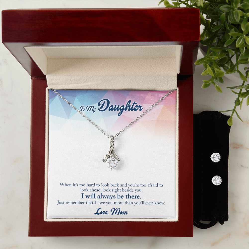 Daughter Jewelry Set, Alluring Beauty Necklace and Earring Set | Custom Heart Design