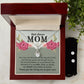 Mom Necklace & Earring Set-The gift of you - Custom Heart Design