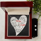 Daughter Jewelry Set, Alluring Beauty Necklace and Earring Set | Custom Heart Design