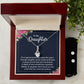 Daughter Pendant and Earring Set-Our special bond | Custom Heart Design