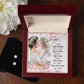 Daughter Jewelry Set, Alluring Beauty Necklace and Earring Set | Custom Heart Design