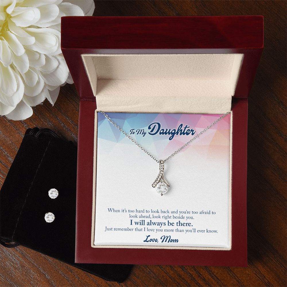 Daughter Jewelry Set, Alluring Beauty Necklace and Earring Set | Custom Heart Design