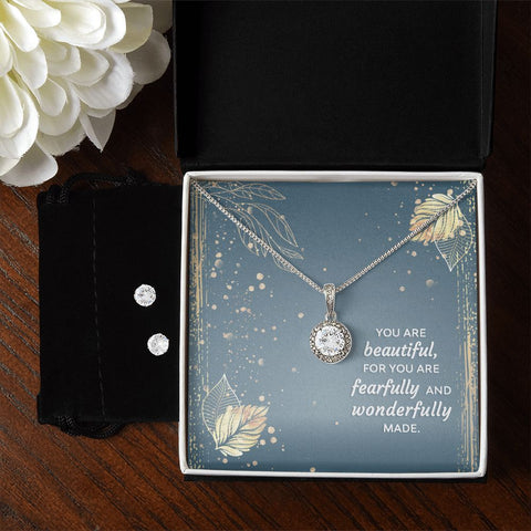 Girlfriend Necklace and Earring Set, Girlfriend Jewelry Gift Set
