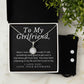 Girlfriend Necklace and Earring Set, Girlfriend Jewelry Gift Set | Custom Heart Design
