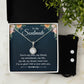 Girlfriend Necklace and Earring Set, Girlfriend Jewelry Gift Set | Custom Heart Design