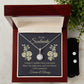 Girlfriend Necklace and Earring Set, Girlfriend Jewelry Gift Set | Custom Heart Design