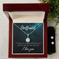 Girlfriend Necklace and Earring Set, Girlfriend Jewelry Gift Set | Custom Heart Design