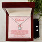 Girlfriend Necklace and Earring Set, Girlfriend Jewelry Gift Set | Custom Heart Design