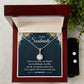 Girlfriend Necklace and Earring Set, Girlfriend Jewelry Gift Set | Custom Heart Design