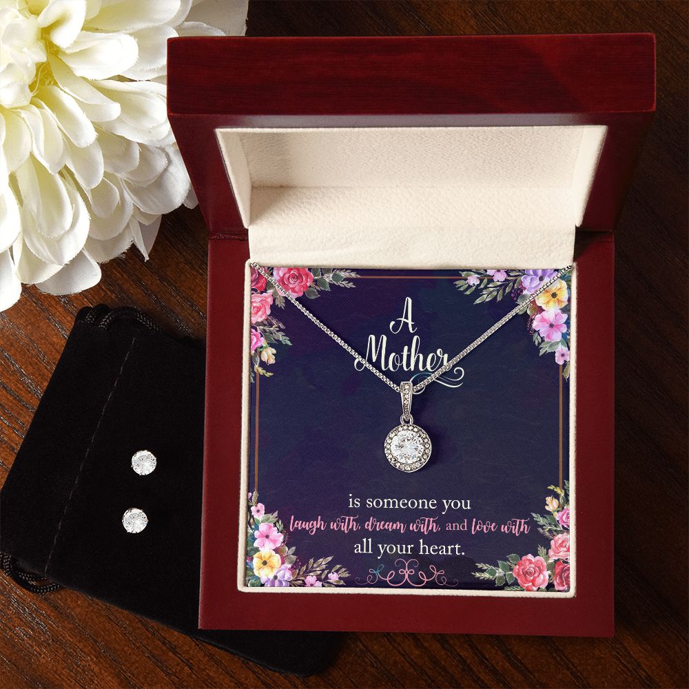 Mom Solitaire Jewelry Set-The gift of you | Custom Heart Design