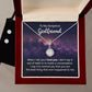 Girlfriend Necklace and Earring Set, Girlfriend Jewelry Gift Set | Custom Heart Design