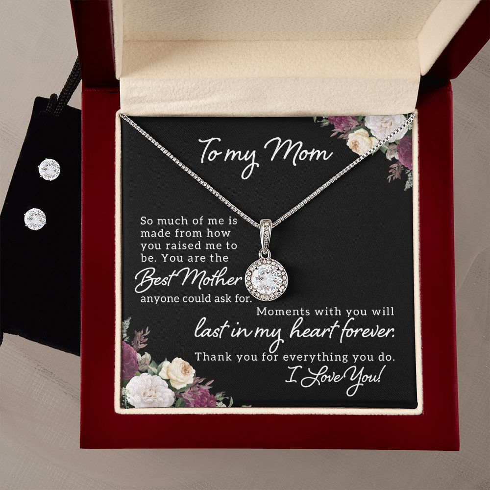 Mom Solitaire Jewelry Set-You are the best Mother | Custom Heart Design