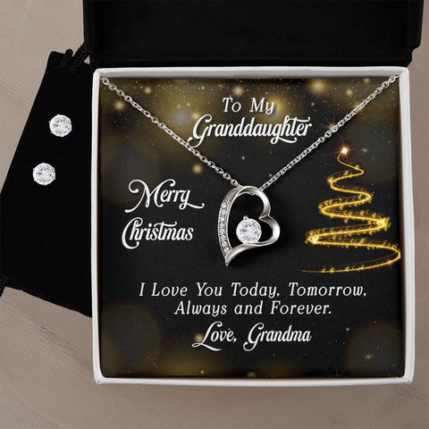 Daughter Forever Love Heart Jewelry Set | Custom Heart Design