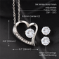 Daughter Forever Love Heart Jewelry Set, From Mom - Custom Heart Design