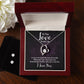 Girlfriend Jewelry Set, Heart Necklace and Earring Set | Custom Heart Design