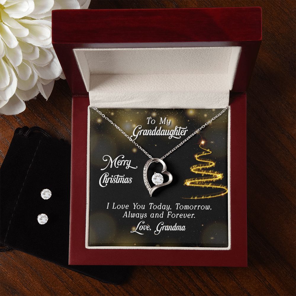 Daughter Forever Love Heart Jewelry Set | Custom Heart Design