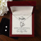 Daughter Forever Love Heart Jewelry Set, From Mom - Custom Heart Design