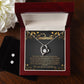 Girlfriend Jewelry Set, Heart Necklace and Earring Set | Custom Heart Design