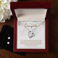 Daughter Forever Love Heart Jewelry Set | Custom Heart Design